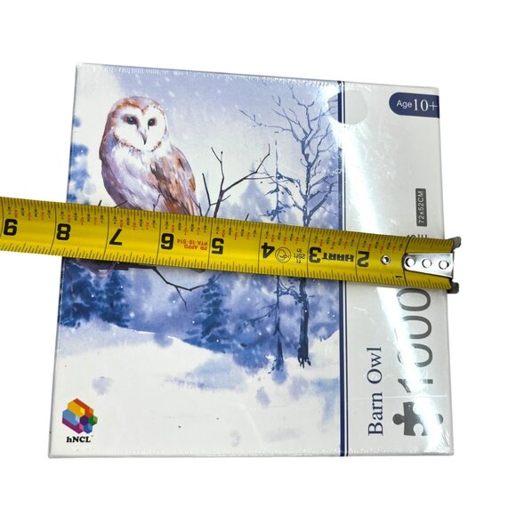hNCL Barn Owl Winter Snow 1000 Piece Puzzle Age 10+ NIB - Picture 8 of 11